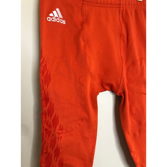 Adidas Techfit Primeknit Football Pants M Bright Orange No Pads - Picture 2 of 6
